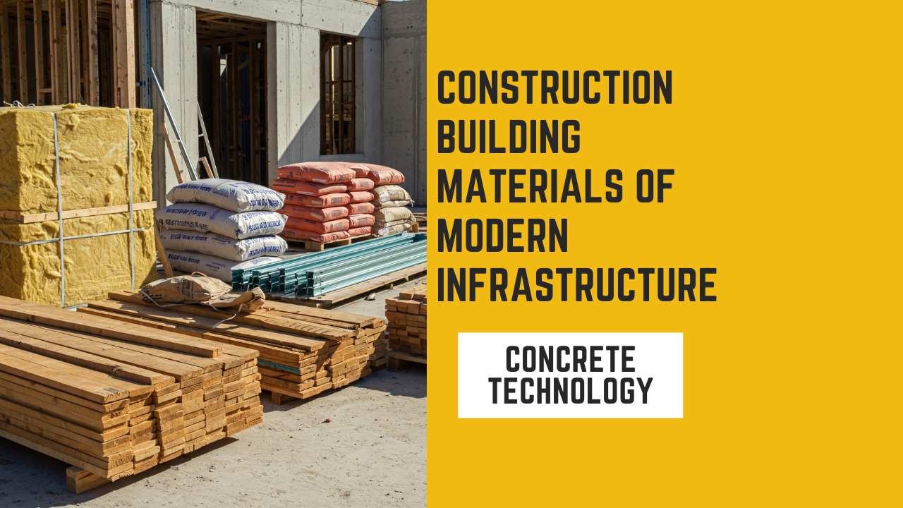 Construction Building Materials of Modern Infrastructure