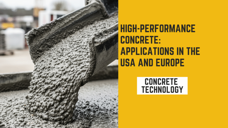 High-performance concrete: Applications in the USA and Europe