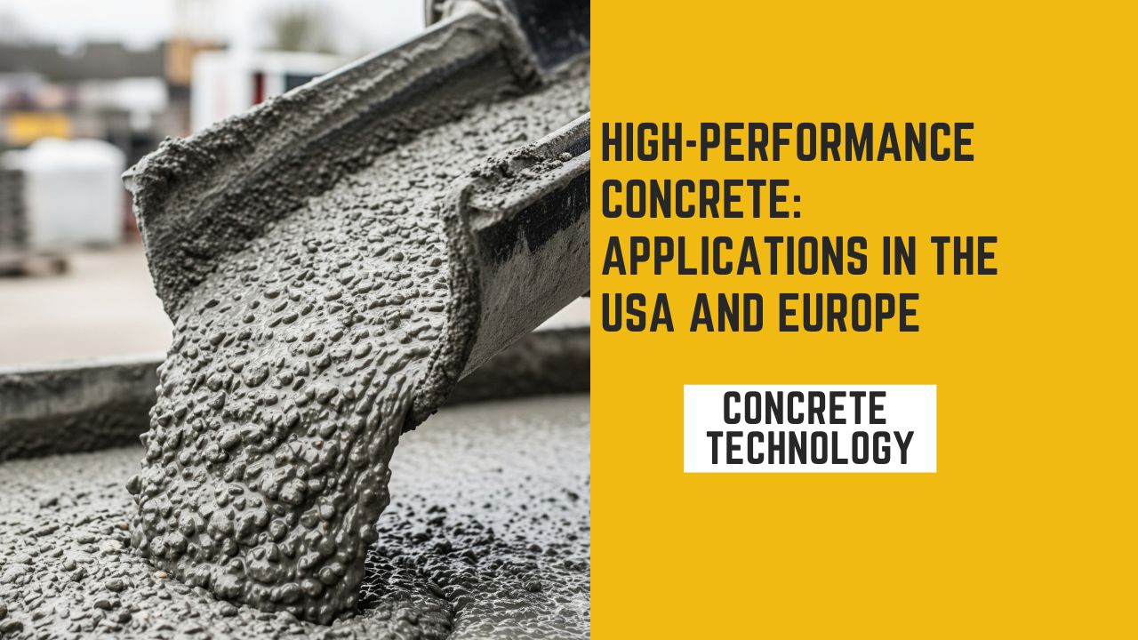 High-performance concrete: Applications in the USA and Europe