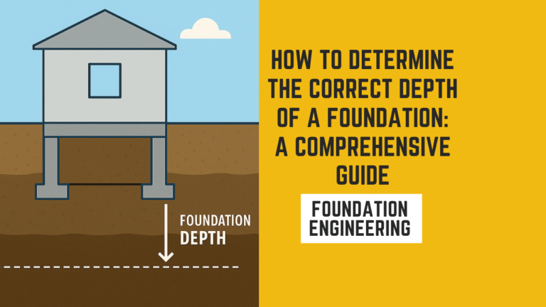 How to Determine the Correct Depth of a Foundation: A Comprehensive Guide