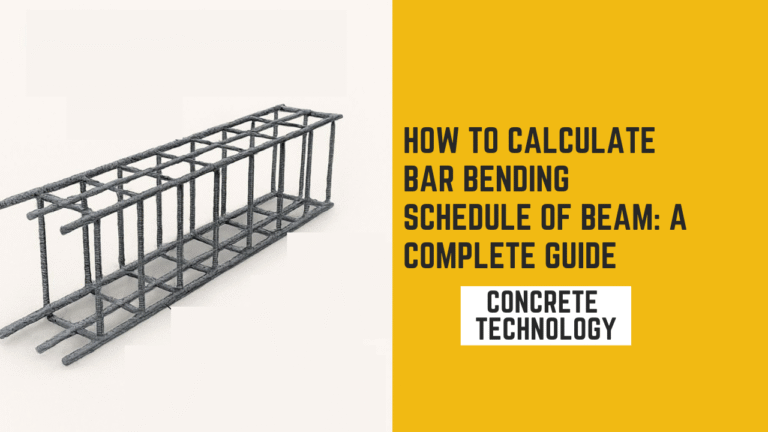 How to Calculate Bar Bending Schedule of Beam