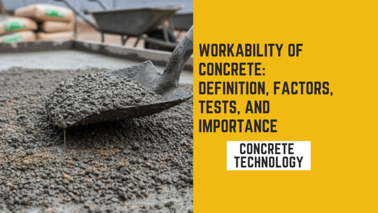 workability of concrete